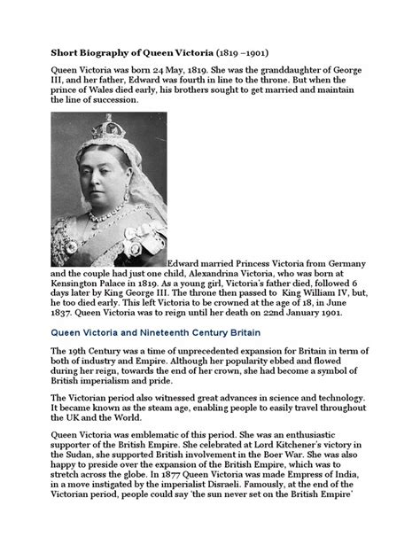 queen victoria biography pdf